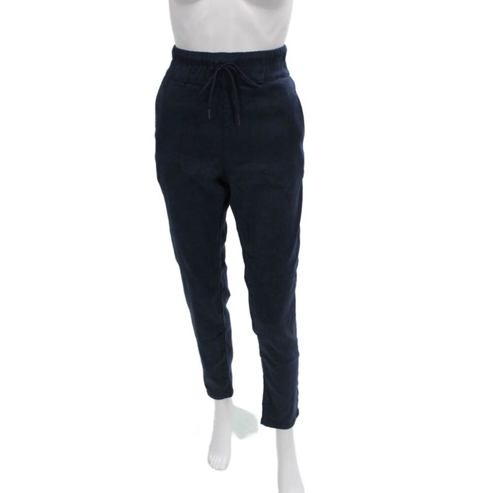 Flog Womens Blue Jogger Pants Drawstring Cotton Blend Size 30